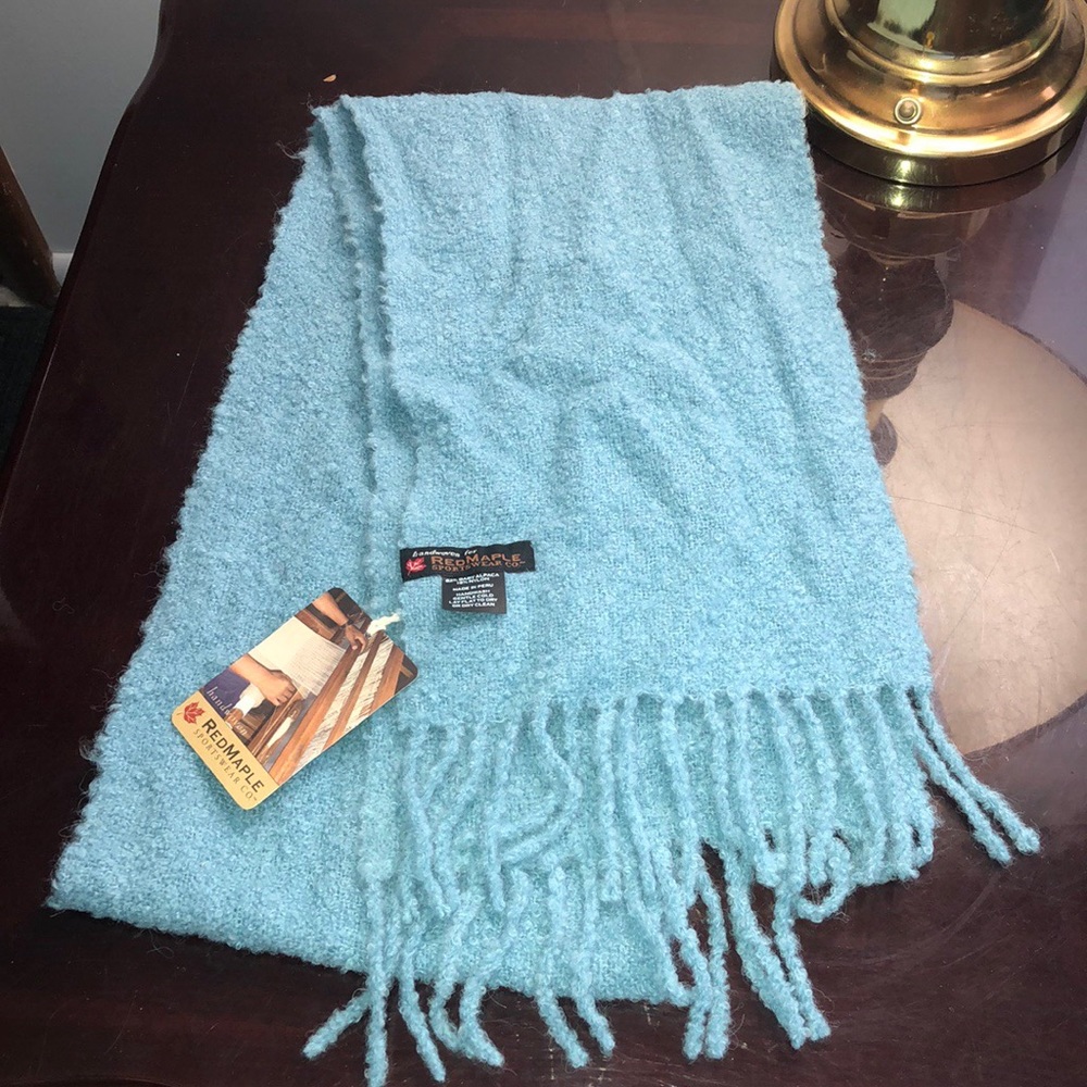 NWT Red Maple Baby Alpaca Scarf